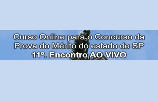 CURSO ONLINE PARA O CONCURSO DE SUPERVISOR DE ENSINO DE SP (2018)