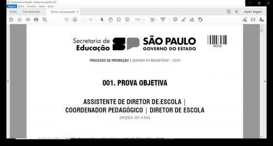 CURSO ONLINE PARA O CONCURSO DE SUPERVISOR DE ENSINO DE SP (2018)