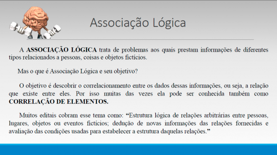 Raciocínio Lógico - Associação Lógica (Teoria e Exercícios)
