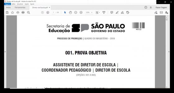 CURSO ONLINE PARA O CONCURSO DE SUPERVISOR DE ENSINO DE SP (2018)